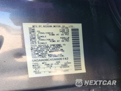 Zdjęcie 14 z 14 samochodu: 2005 INFINITI QX56 BASE VIN:5N3AA08C45N805142 - miniatura
