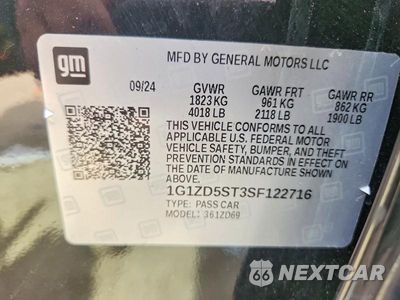 Zdjęcie 12 z 12 samochodu: 2025 CHEVROLET MALIBU LT VIN:1G1ZD5ST3SF122716 - miniatura