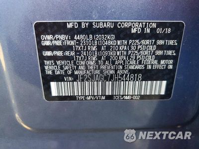 Zdjęcie 13 z 13 samochodu: 2018 SUBARU FORESTER 2.5I PREMIUM VIN:JF2SJAGC7JH544818 - miniatura