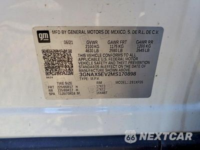 Zdjęcie 13 z 13 samochodu: 2021 CHEVROLET EQUINOX VIN:3GNAX5EV2MS170898 - miniatura