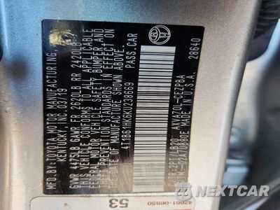 Zdjęcie 13 z 13 samochodu: 2019 TOYOTA CAMRY XSE VIN:4T1B61HK6KU238669 - miniatura