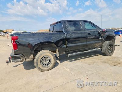 Trzecie zdjęcie samochodu z tyłu: 2022 CHEVROLET SILVERADO LTD K1500 RST VIN:3GCUYEED4NG153616 - miniatura