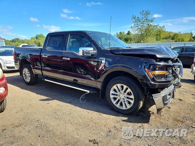Czwarte zdjęcie samochodu z boku: 2024 FORD F150 XLT VIN:1FTFW3L83RKE00728 - miniatura