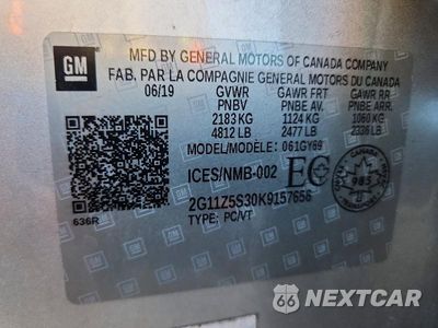 Zdjęcie 12 z 12 samochodu: 2019 CHEVROLET IMPALA LT VIN:2G11Z5S30K9157656 - miniatura