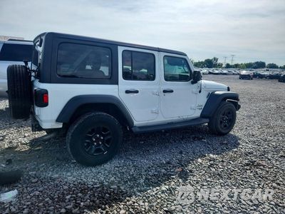 Trzecie zdjęcie samochodu z tyłu: 2018 JEEP WRANGLER UNLIMITED SPORT VIN:1C4HJXDGXJW142676 - miniatura