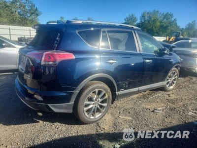 Trzecie zdjęcie samochodu z tyłu: 2017 TOYOTA RAV4 HV LIMITED VIN:JTMDJREV9HD122223 - miniatura