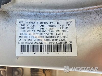 Zdjęcie 12 z 12 samochodu: 2015 HONDA ACCORD SPORT VIN:1HGCR2F5XFA208201 - miniatura