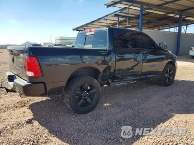 Trzecie zdjęcie samochodu z tyłu: 2018 RAM 1500 SLT VIN:1C6RR7LT7JS219725 - miniatura