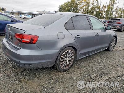 Trzecie zdjęcie samochodu z tyłu: 2016 VOLKSWAGEN JETTA SPORT VIN:3VWD17AJ7GM273102 - miniatura