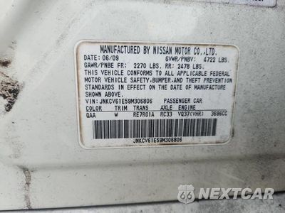 Zdjęcie 12 z 12 samochodu: 2009 INFINITI G37 SEDAN BASE VIN:JNKCV61E59M306806 - miniatura