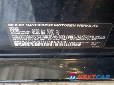 Zdjęcie 12 z 12 samochodu: 2013 BMW 3ER I XDRIVE VIN:WBA3C3C51DF982084 - miniatura