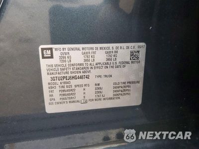 Zdjęcie 12 z 12 samochodu: 2017 GMC SIERRA K1500 DENALI VIN:3GTU2PEJ6HG448742 - miniatura