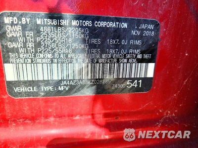 Zdjęcie 13 z 13 samochodu: 2019 MITSUBISHI OUTLANDER SE VIN:JA4AZ3A38KZ028285 - miniatura