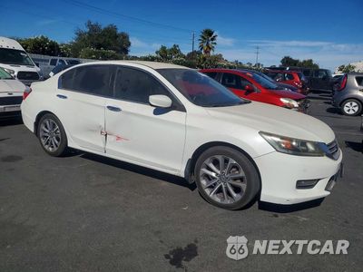 Czwarte zdjęcie samochodu z boku: 2014 HONDA ACCORD SPORT VIN:1HGCR2F58EA190120 - miniatura