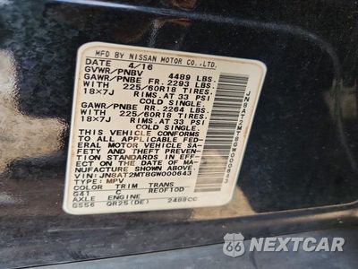 Zdjęcie 13 z 13 samochodu: 2016 NISSAN ROGUE S VIN:JN8AT2MT8GW000643 - miniatura