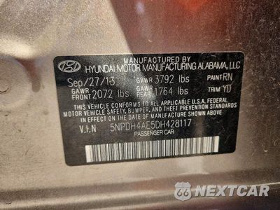 Zdjęcie 12 z 12 samochodu: 2013 HYUNDAI ELANTRA GLS VIN:5NPDH4AE5DH428117 - miniatura