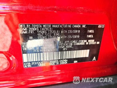 Zdjęcie 12 z 12 samochodu: 2023 TOYOTA RAV4 XLE PREMIUM VIN:2T3C1RFV7PW261990 - miniatura