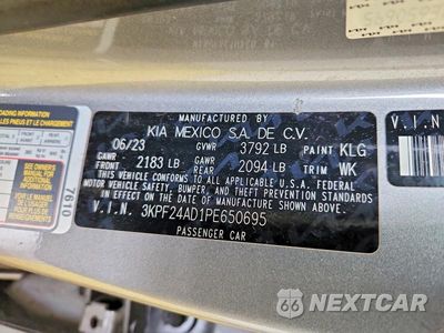Zdjęcie 13 z 13 samochodu: 2023 KIA FORTE LXS VIN:3KPF24AD1PE650695 - miniatura