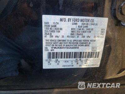 Zdjęcie 13 z 13 samochodu: 2025 FORD EXPLORER ACTIVE VIN:1FMUK8DH7SGA40950 - miniatura