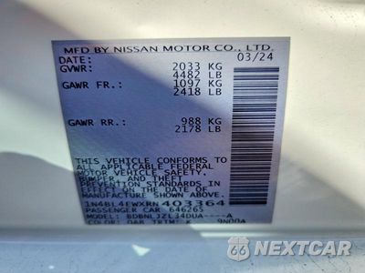 Zdjęcie 12 z 12 samochodu: 2024 NISSAN ALTIMA SL VIN:1N4BL4EWXRN403364 - miniatura