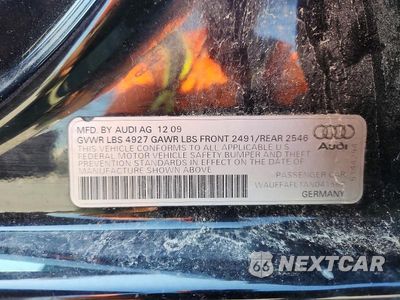 Zdjęcie 12 z 12 samochodu: 2010 AUDI A4 PREMIUM PLUS VIN:WAUFFAFL1AN041562 - miniatura