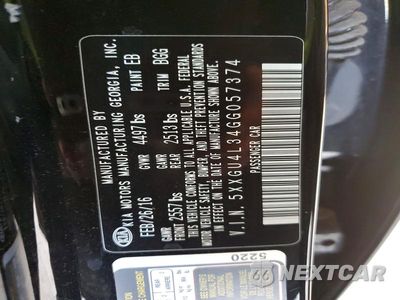 Zdjęcie 12 z 12 samochodu: 2016 KIA OPTIMA EX VIN:5XXGU4L34GG057374 - miniatura