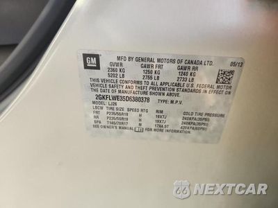 Zdjęcie 13 z 13 samochodu: 2013 GMC TERRAIN SLT VIN:2GKFLWE35D6380378 - miniatura