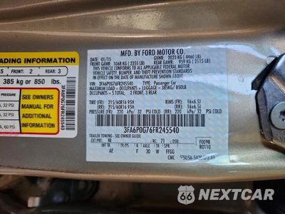 Zdjęcie 12 z 12 samochodu: 2015 FORD FUSION S VIN:3FA6P0G76FR245540 - miniatura