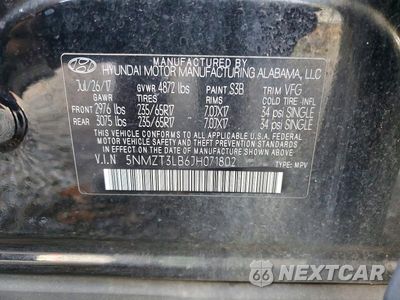 Zdjęcie 13 z 13 samochodu: 2018 HYUNDAI SANTA FE SPORT 2.4L VIN:5NMZT3LB6JH071802 - miniatura