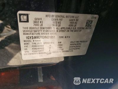 Zdjęcie 14 z 14 samochodu: 2016 CADILLAC ESCALADE ESV PLATINUM VIN:1GYS4KKJ1GR431851 - miniatura