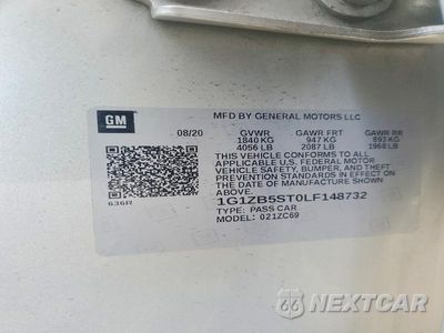 Zdjęcie 13 z 13 samochodu: 2020 CHEVROLET MALIBU LS VIN:1G1ZB5ST0LF148732 - miniatura