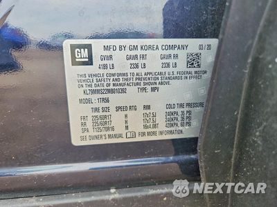 Zdjęcie 12 z 12 samochodu: 2021 CHEVROLET TRAILBLAZER LS VIN:KL79MMS22MB010392 - miniatura