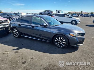 Czwarte zdjęcie samochodu z boku: 2023 HONDA CIVIC EX VIN:2HGFE1F74PH318748 - miniatura