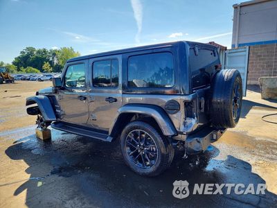 Drugie zdjęcie samochodu z przodu: 2022 JEEP WRANGLER UNLIMITED SAHARA 4XE VIN:1C4JJXP67NW234516 - miniatura