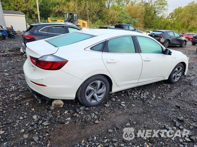 Trzecie zdjęcie samochodu z tyłu: 2019 HONDA INSIGHT EX VIN:19XZE4F55KE034545 - miniatura