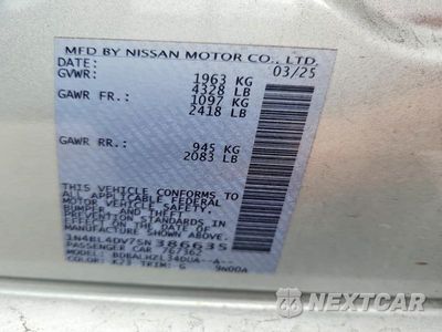 Zdjęcie 12 z 12 samochodu: 2025 NISSAN ALTIMA SV VIN:1N4BL4DV7SN386635 - miniatura