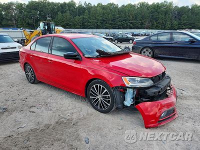 Czwarte zdjęcie samochodu z boku: 2016 VOLKSWAGEN JETTA SPORT VIN:3VWD17AJ4GM398381 - miniatura