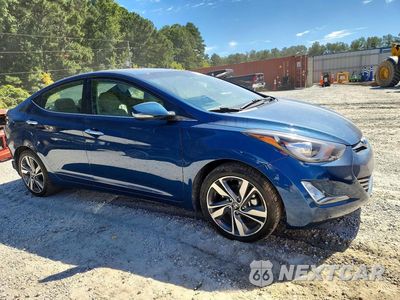 Czwarte zdjęcie samochodu z boku: 2014 HYUNDAI ELANTRA LIMITED VIN:KMHDH4AE3EU180601 - miniatura