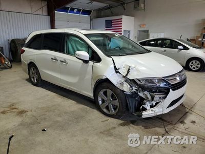 Czwarte zdjęcie samochodu z boku: 2019 HONDA ODYSSEY EXL VIN:5FNRL6H79KB065534 - miniatura