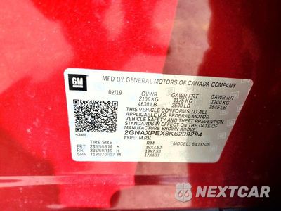 Zdjęcie 13 z 13 samochodu: 2019 CHEVROLET EQUINOX PREMIER VIN:2GNAXPEX8K6239294 - miniatura