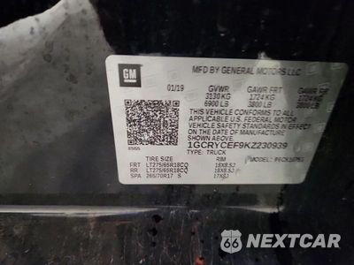Zdjęcie 12 z 12 samochodu: 2019 CHEVROLET SILVERADO K1500 TRAIL BOSS CUSTOM VIN:1GCRYCEF9KZ230939 - miniatura