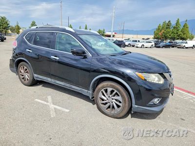 Czwarte zdjęcie samochodu z boku: 2016 NISSAN ROGUE SL VIN:5N1AT2MT6GC747392 - miniatura