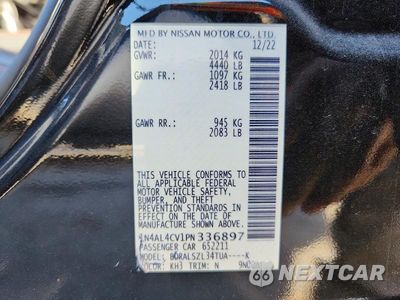 Zdjęcie 12 z 12 samochodu: 2023 NISSAN ALTIMA SR VIN:1N4AL4CV1PN336897 - miniatura