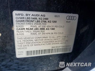 Zdjęcie 13 z 13 samochodu: 2021 AUDI Q5 PREMIUM PLUS VIN:WA1BAAFY3M2069665 - miniatura