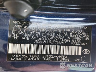 Zdjęcie 12 z 12 samochodu: 2014 TOYOTA PRIUS TWO VIN:JTDKN3DU9E1755657 - miniatura
