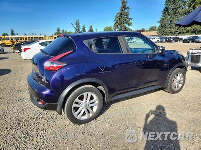 Trzecie zdjęcie samochodu z tyłu: 2016 NISSAN JUKE SV VIN:JN8AF5MV8GT655719 - miniatura