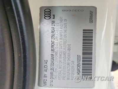 Zdjęcie 12 z 12 samochodu: 2014 AUDI A6 PRESTIGE VIN:WAUHGAFCXEN102337 - miniatura