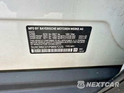 Zdjęcie 10 z 10 samochodu: 2023 BMW X5 XDRIVE40I VIN:5UXCR6C01P9R97225 - miniatura