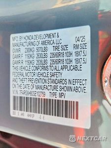 Zdjęcie 13 z 13 samochodu: 2025 HONDA CR-V SPORT-L VIN:7FARS6H80SE102759 - miniatura
