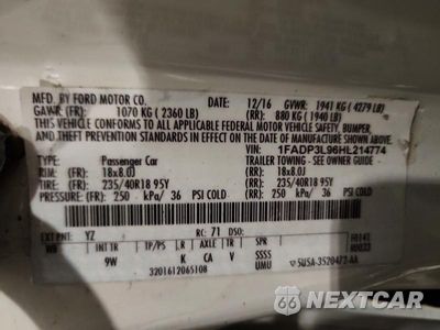 Zdjęcie 12 z 12 samochodu: 2017 FORD FOCUS ST VIN:1FADP3L96HL214774 - miniatura